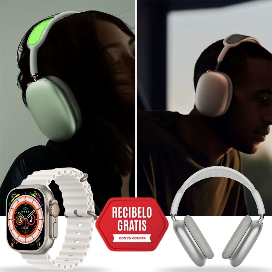 KIT SMARTWATCH ULTRA + AURICULARES ULTRA P9