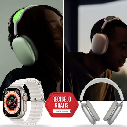 KIT SMARTWATCH ULTRA + AURICULARES ULTRA P9